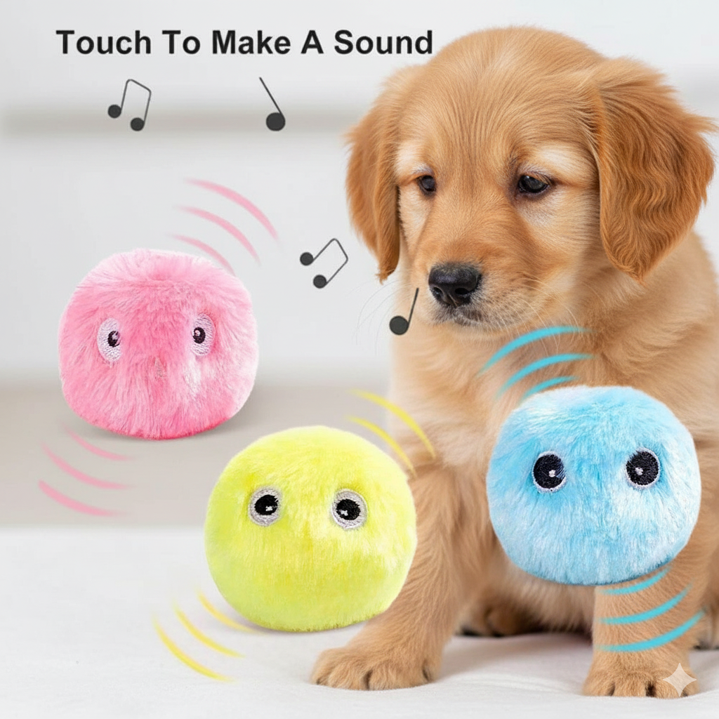Electronic Plush Pet Training Ball