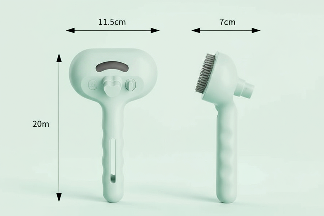 Multipurpose Steam Pet Brush for Shedding