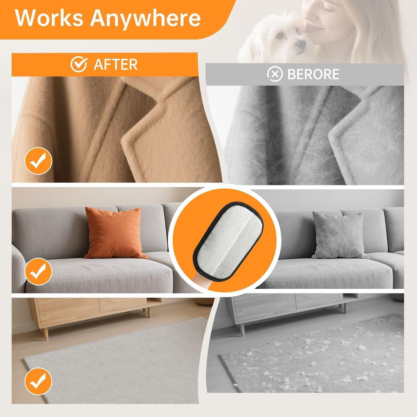 Pet Hair Removal Glove